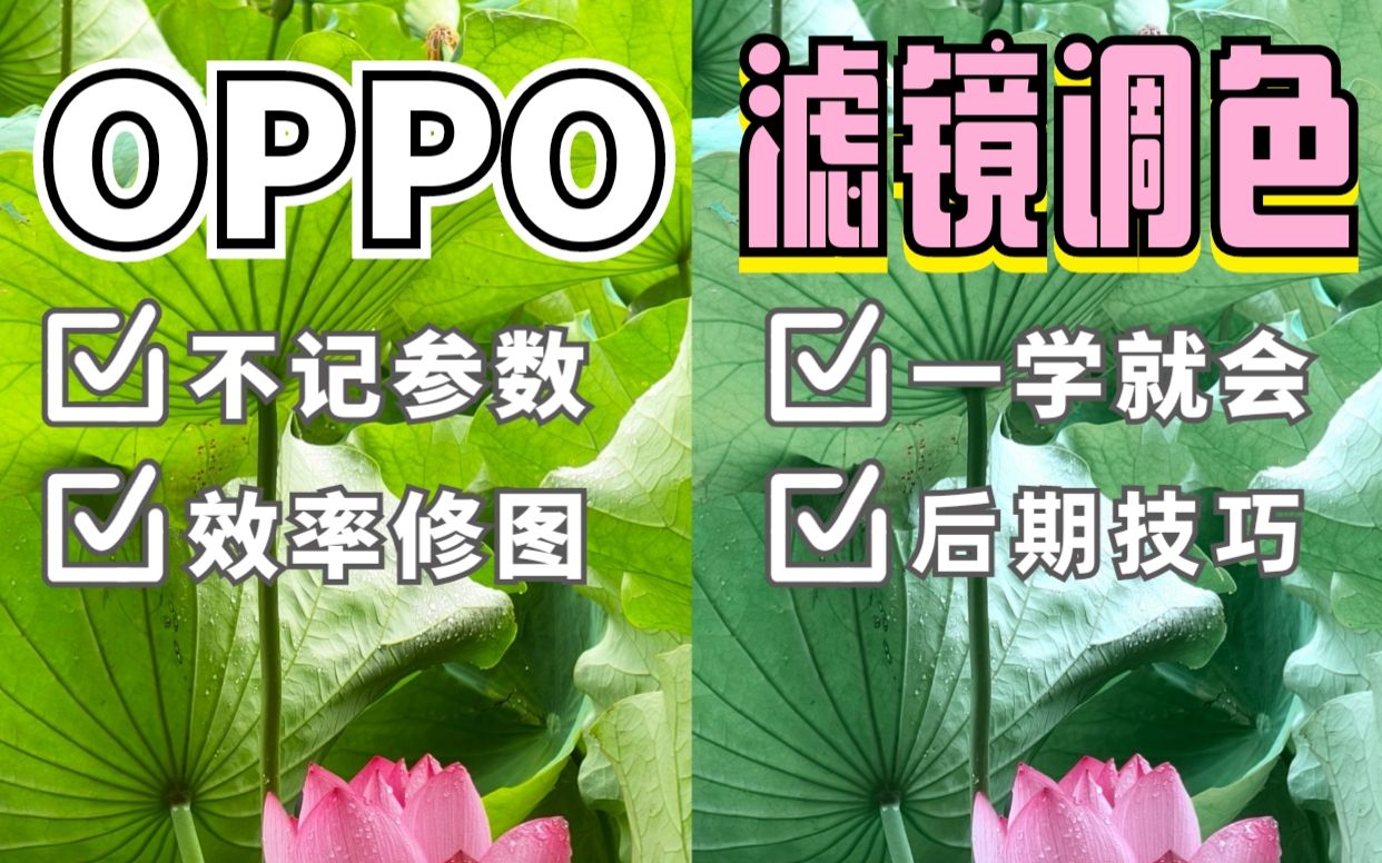 不背参数❗️OPPO也能很富士｜滤镜调色教程