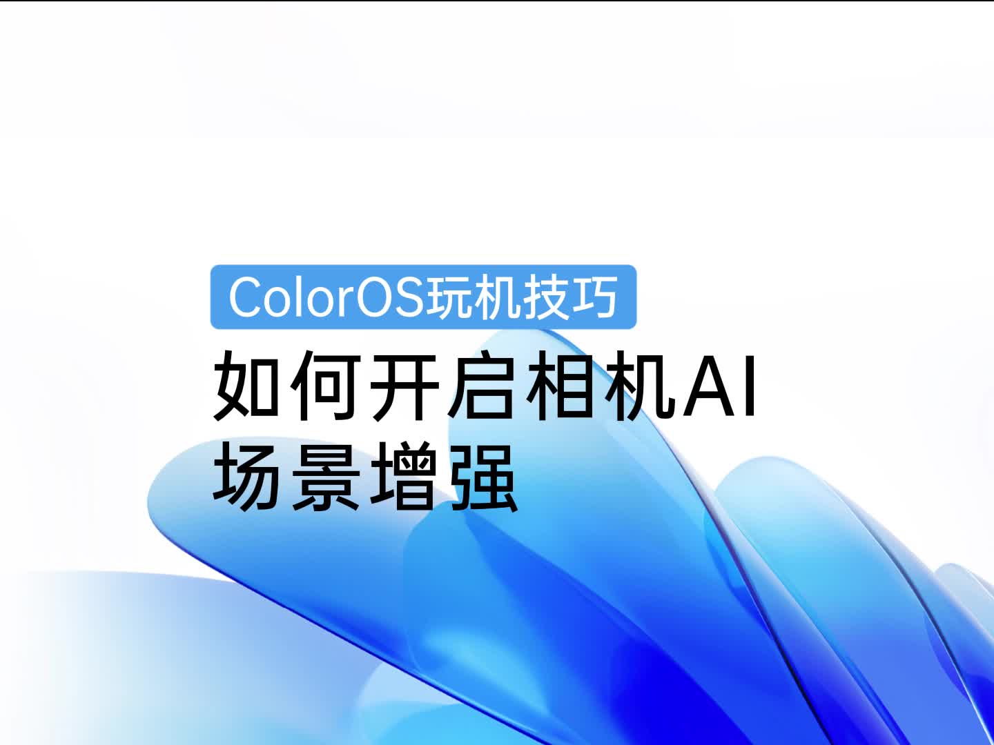 ColorOS玩机技巧 | 如何开启相机 AI 场景增强