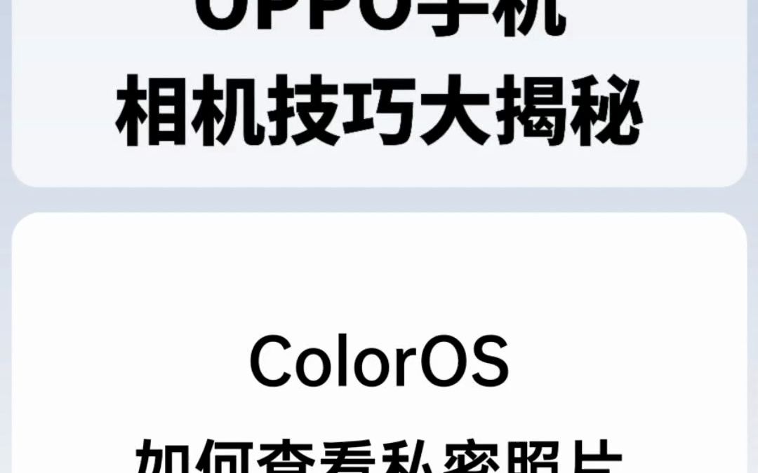 ColorOS如何查看私密照片