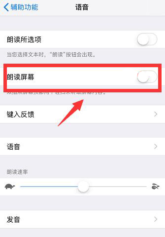 iPhone 如何关闭或开启“朗读屏幕”功能？