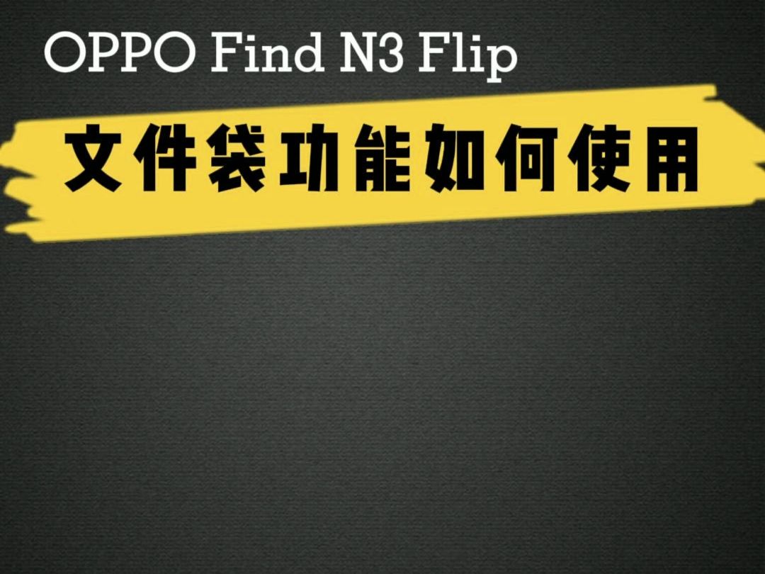 Find N3 Flip 文件袋功能如何使用？