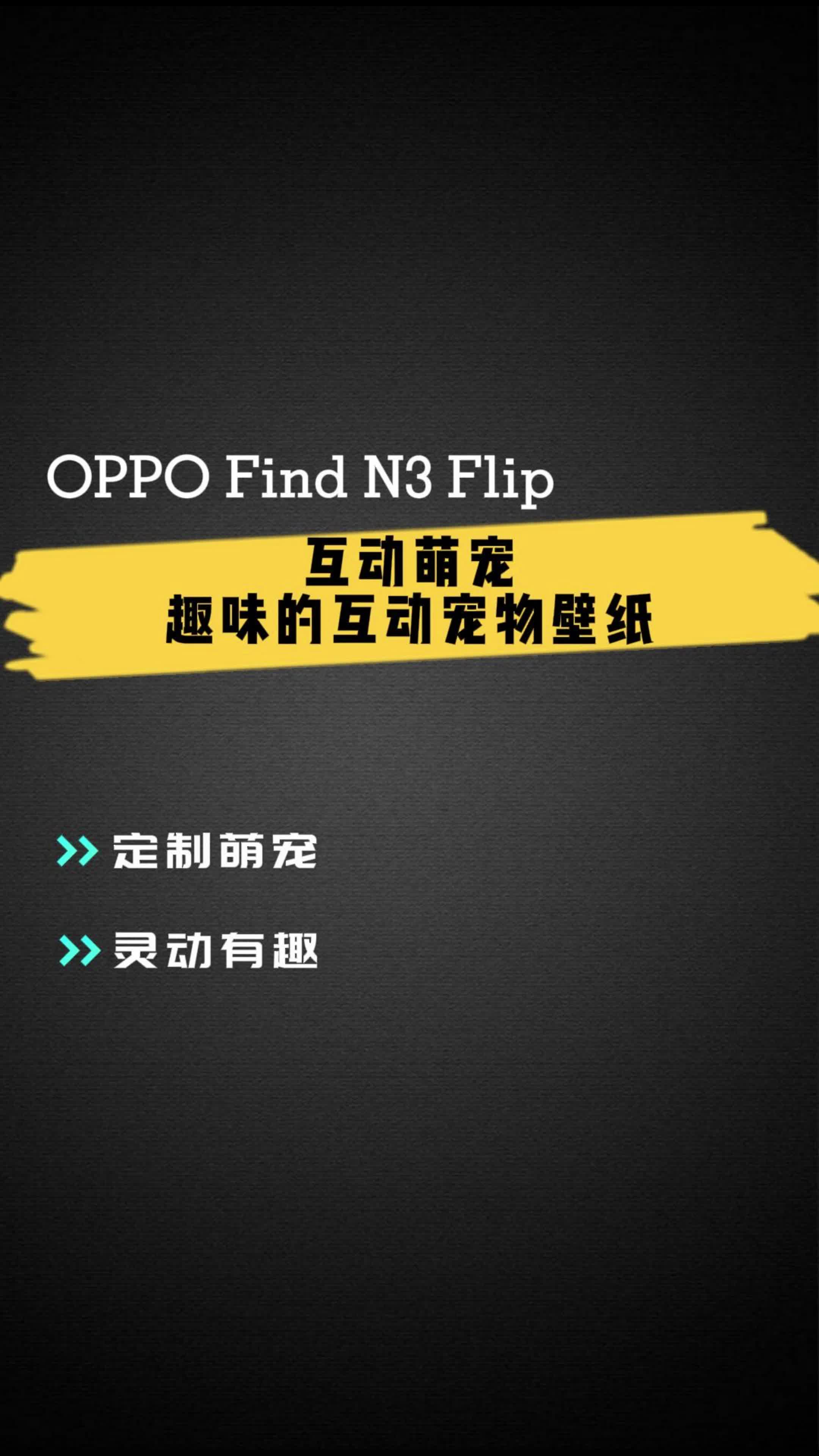 Find N3 Flip 趣味的互动宠物壁纸